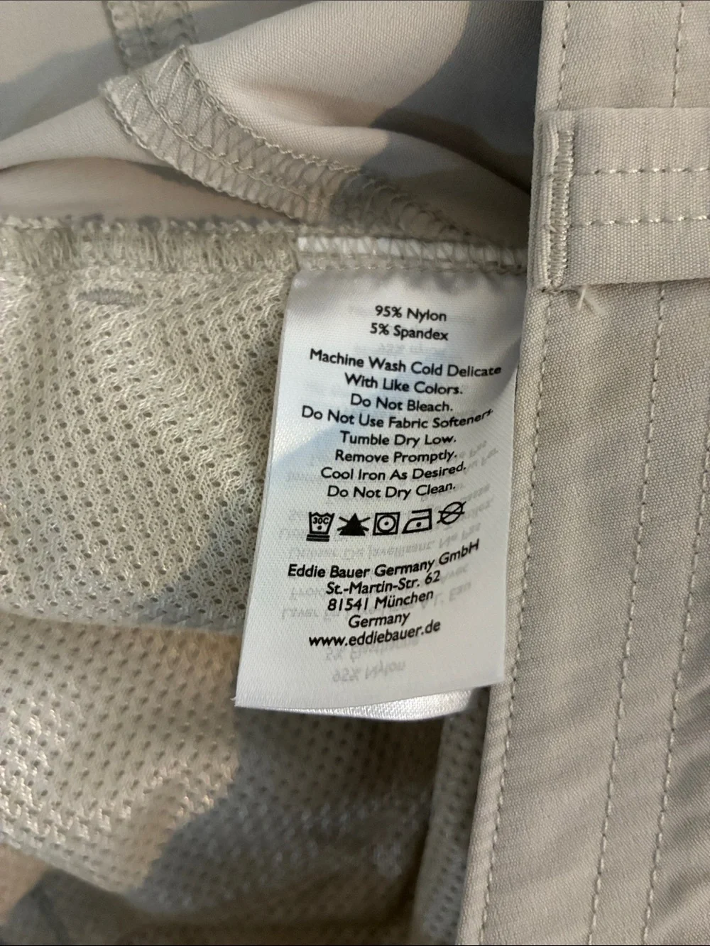 Eddie Bauer Khaki Women’s 10 Cargo Crop Pants Cinch Leg Outdoors Performance Tan